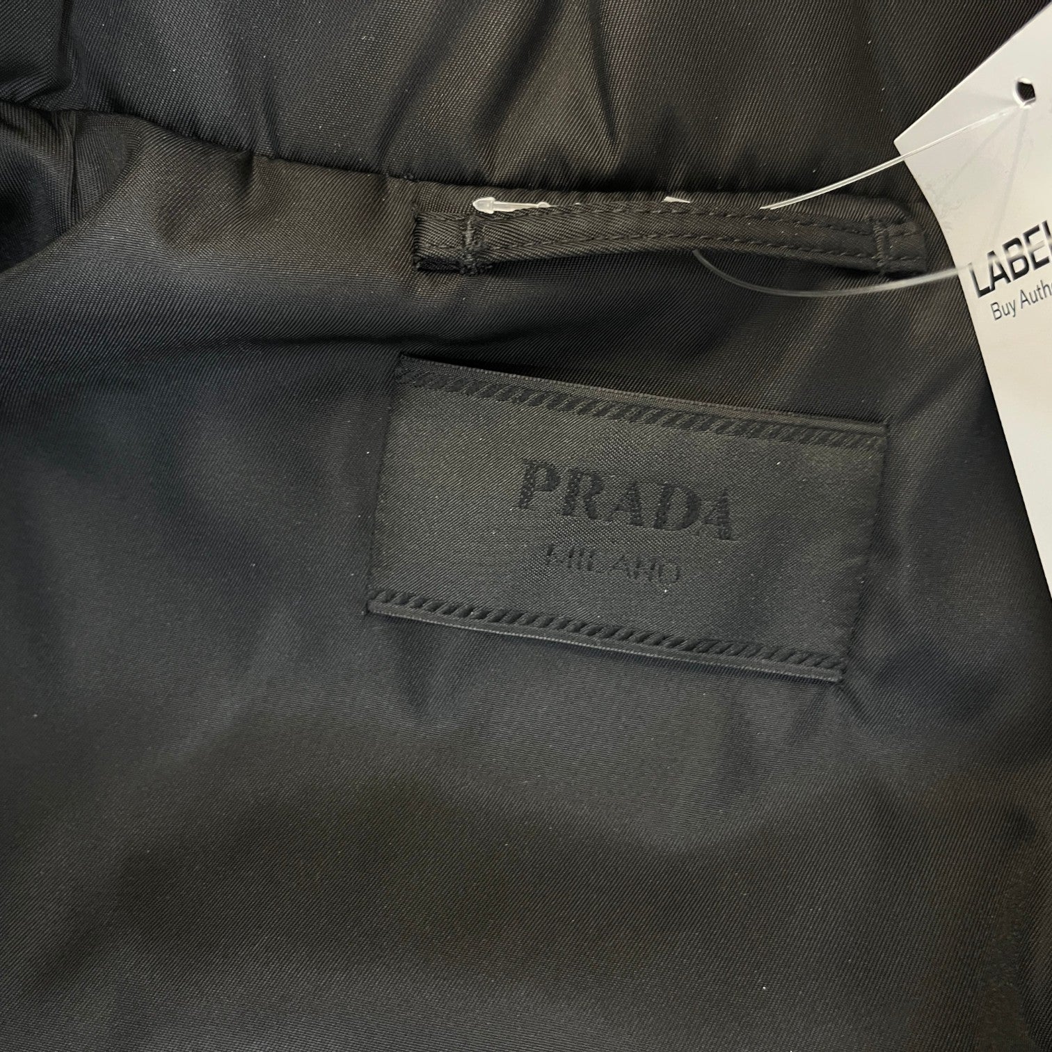 Men's Re-Nylon Logo Down Jacket Black Size L - Photo 7
