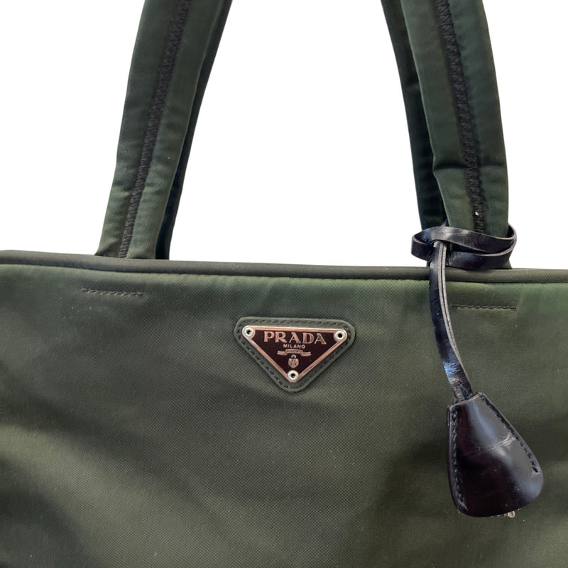 Women's Re-Nylon Plaque Logo Bag Khaki
