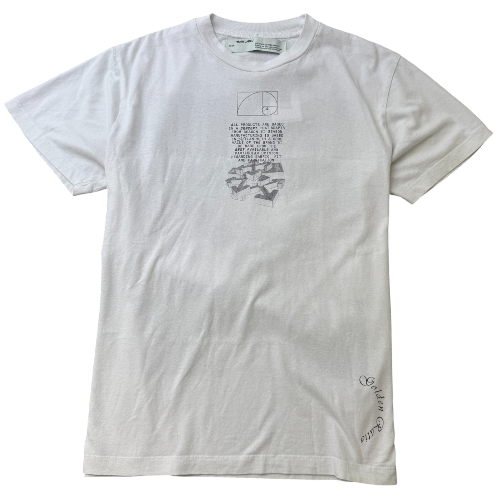 Men's Dripping Arrows T-Shirt White Size XXS - Photo 1