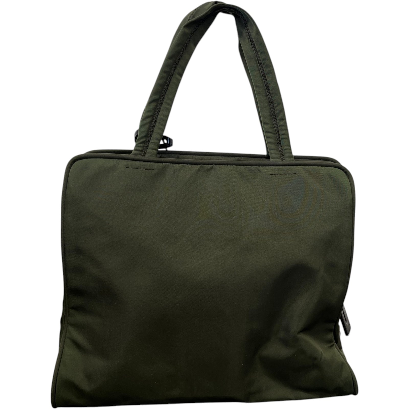 Women's Re-Nylon Plaque Logo Bag Khaki - Photo 3