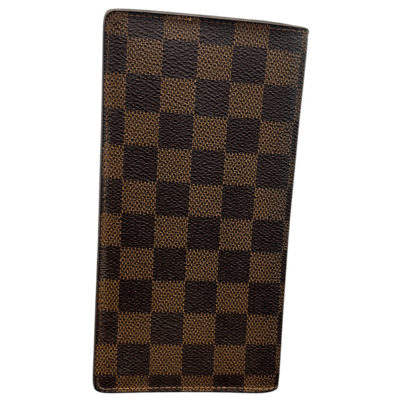 Women's Damier Ebene Long Bifold Wallet Brown