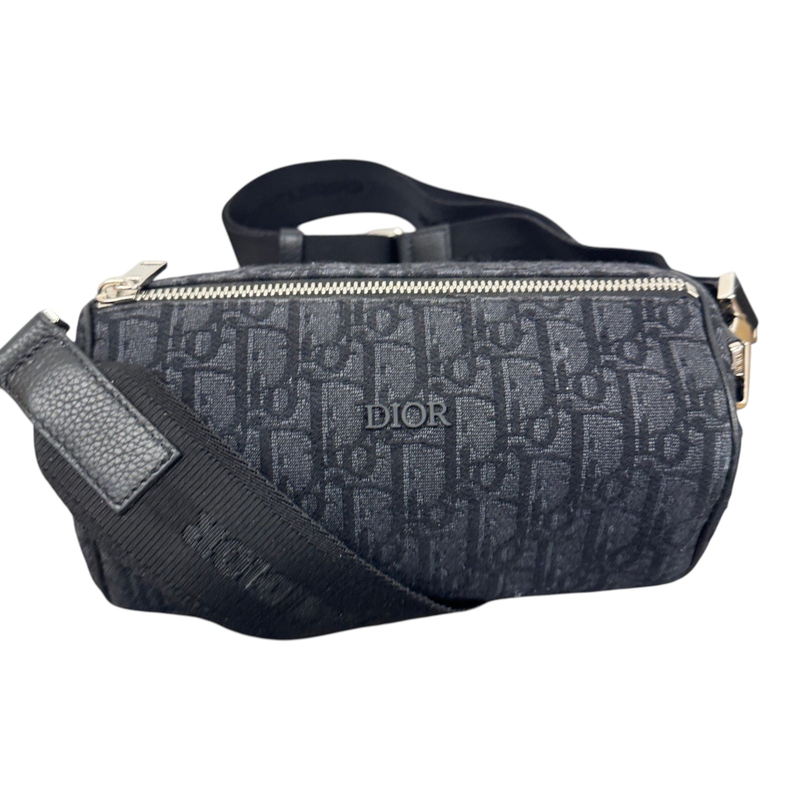 Men's Oblique Jacquard Roller Bag Black - Photo 4
