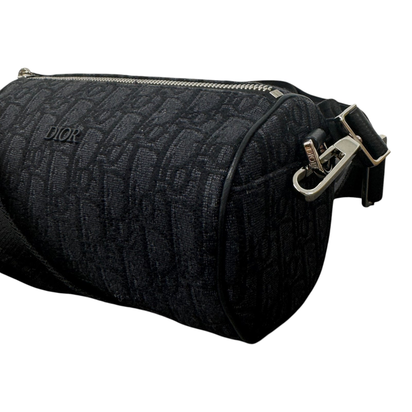 Men's Oblique Jacquard Roller Bag Black - Photo 6