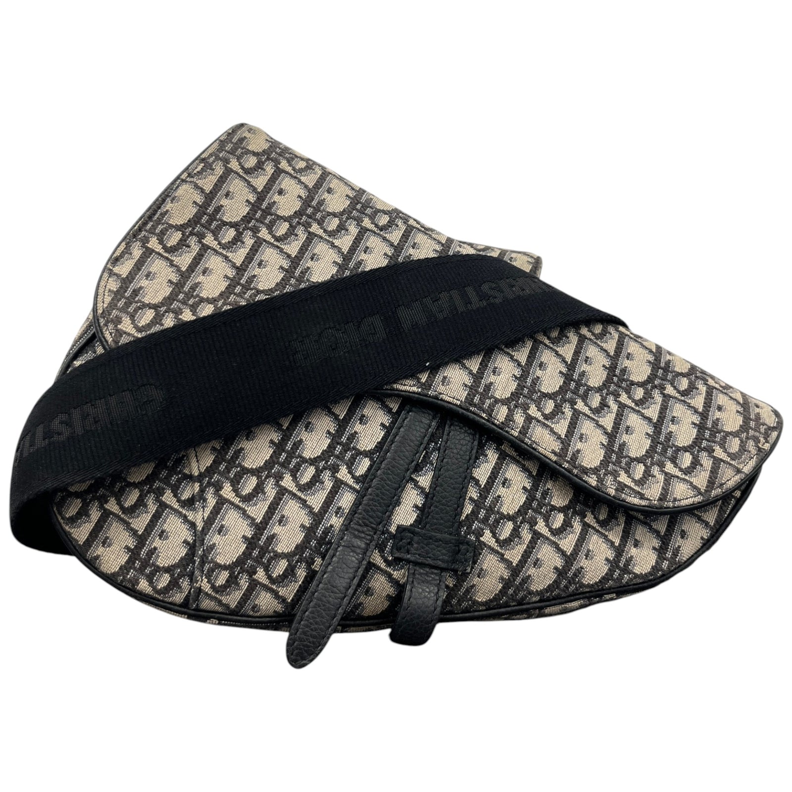 Men's Saddle Oblique Bag Navy - Photo 1