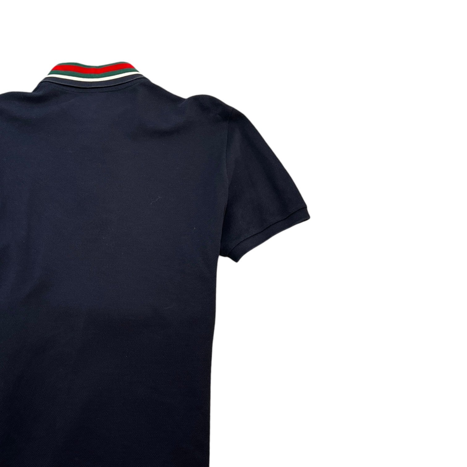 Men's Tiger Embroidery Polo Shirt Navy Size S - Photo 4