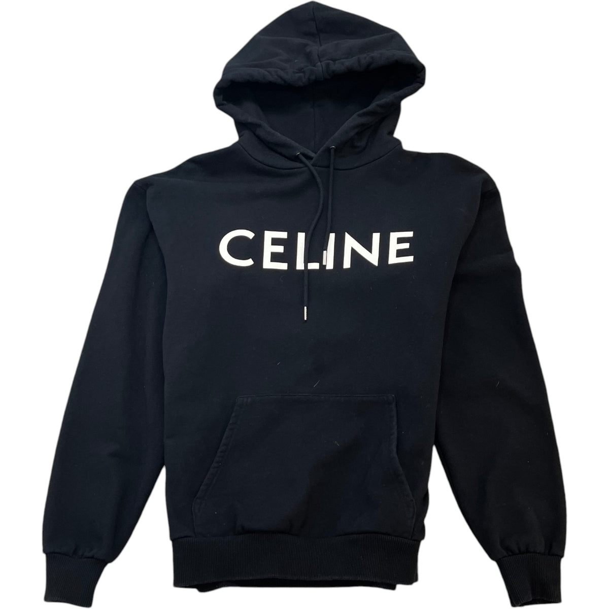 Men's Logo Print Hoodie Black Size XS - Photo 1