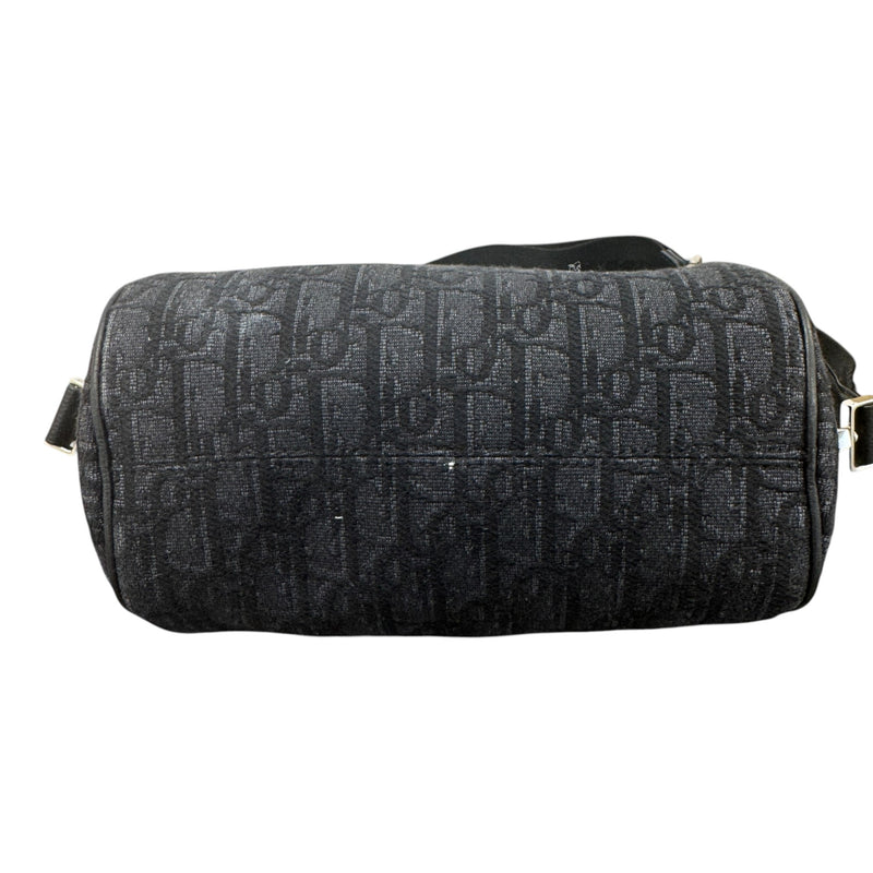 Men's Oblique Jacquard Roller Bag Black