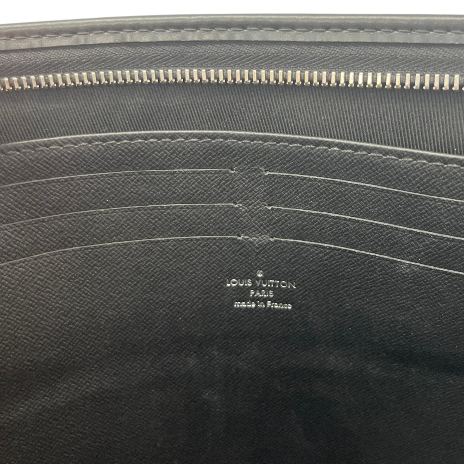 Men's Damier Graphite Pochette Voyage Gm Pouch Black - Photo 12