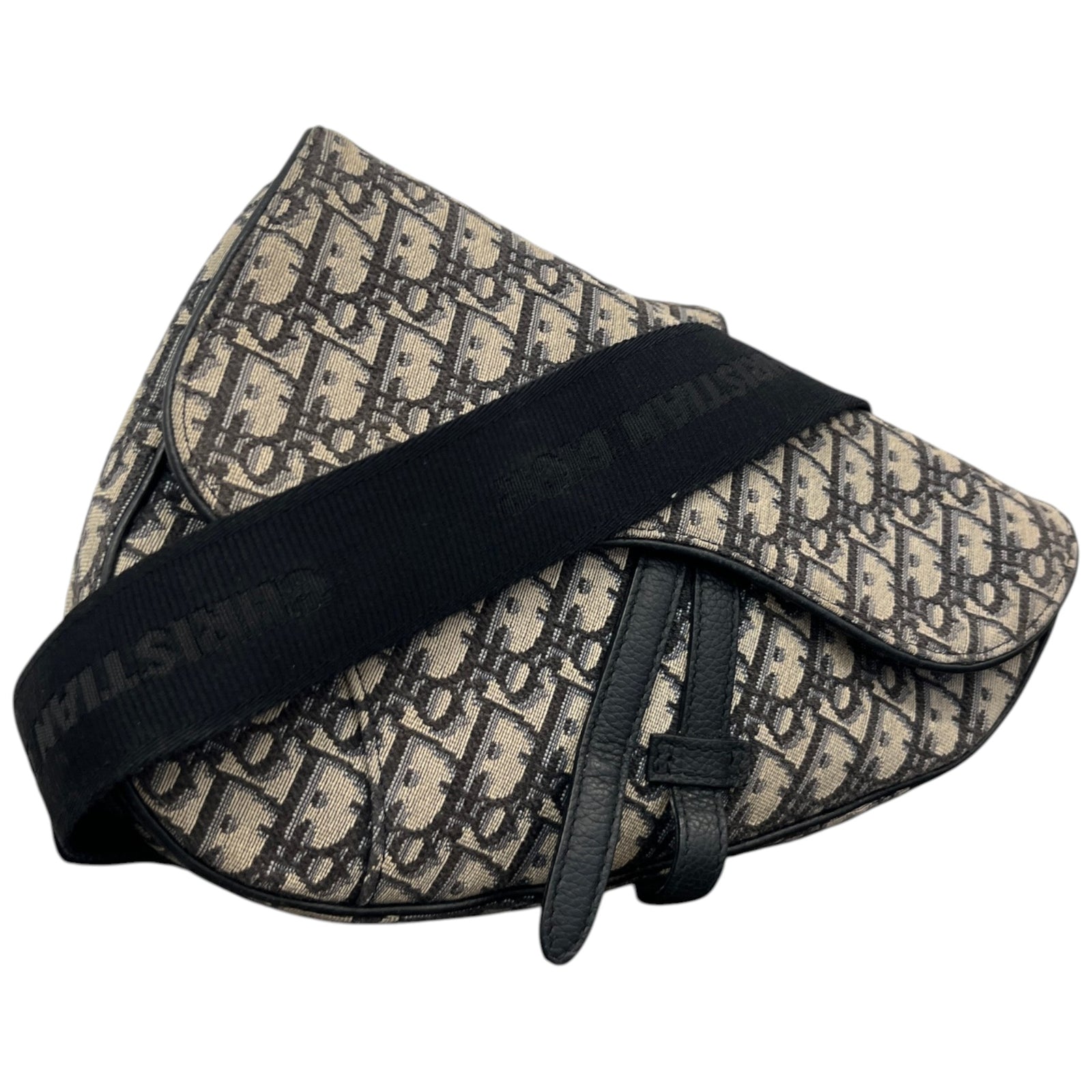 Men's Saddle Oblique Bag Navy - Photo 4