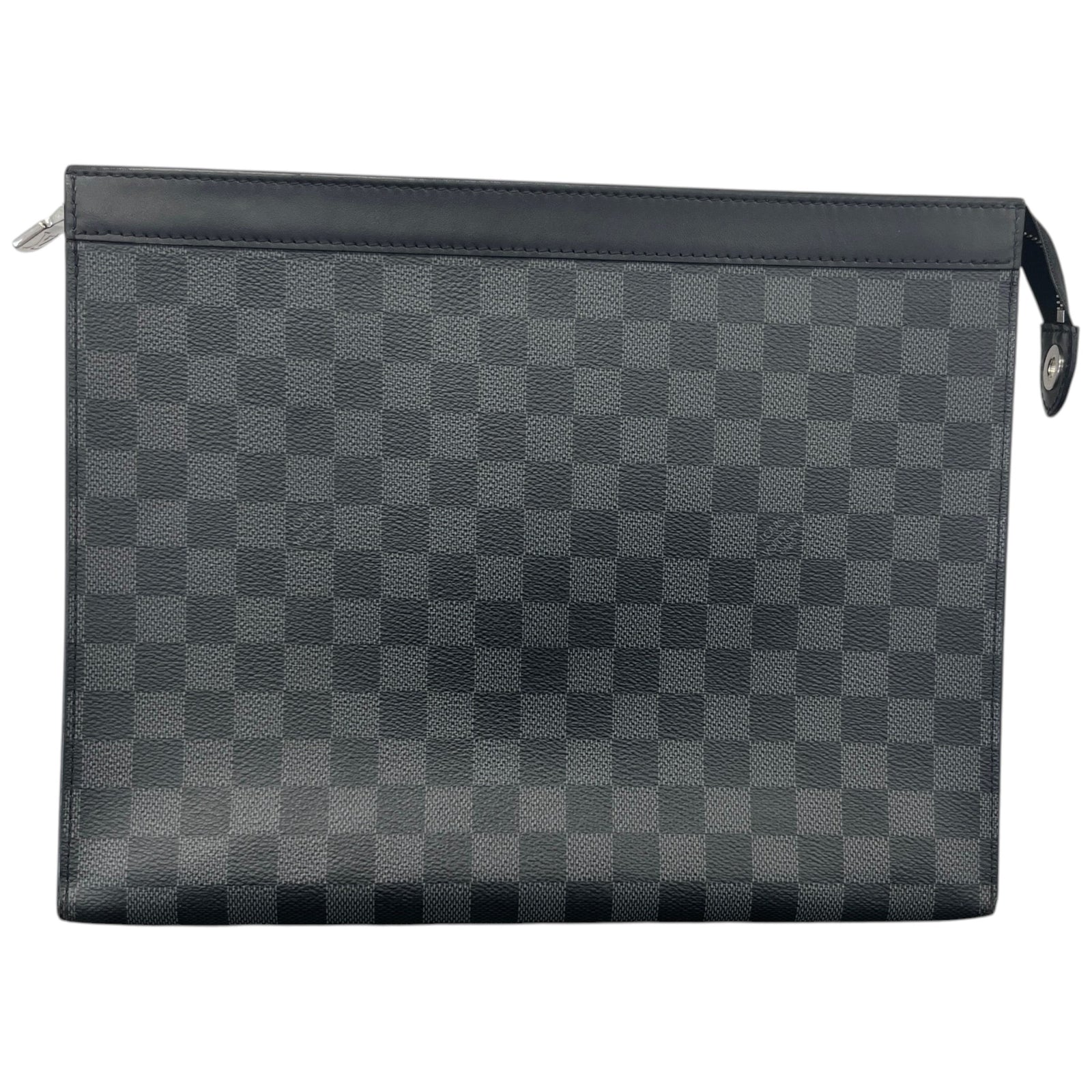 Men's Damier Graphite Pochette Voyage Gm Pouch Black - Photo 1
