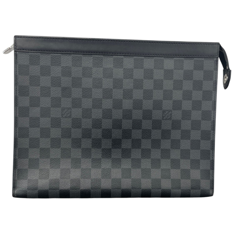 Men's Damier Graphite Pochette Voyage Gm Pouch Black