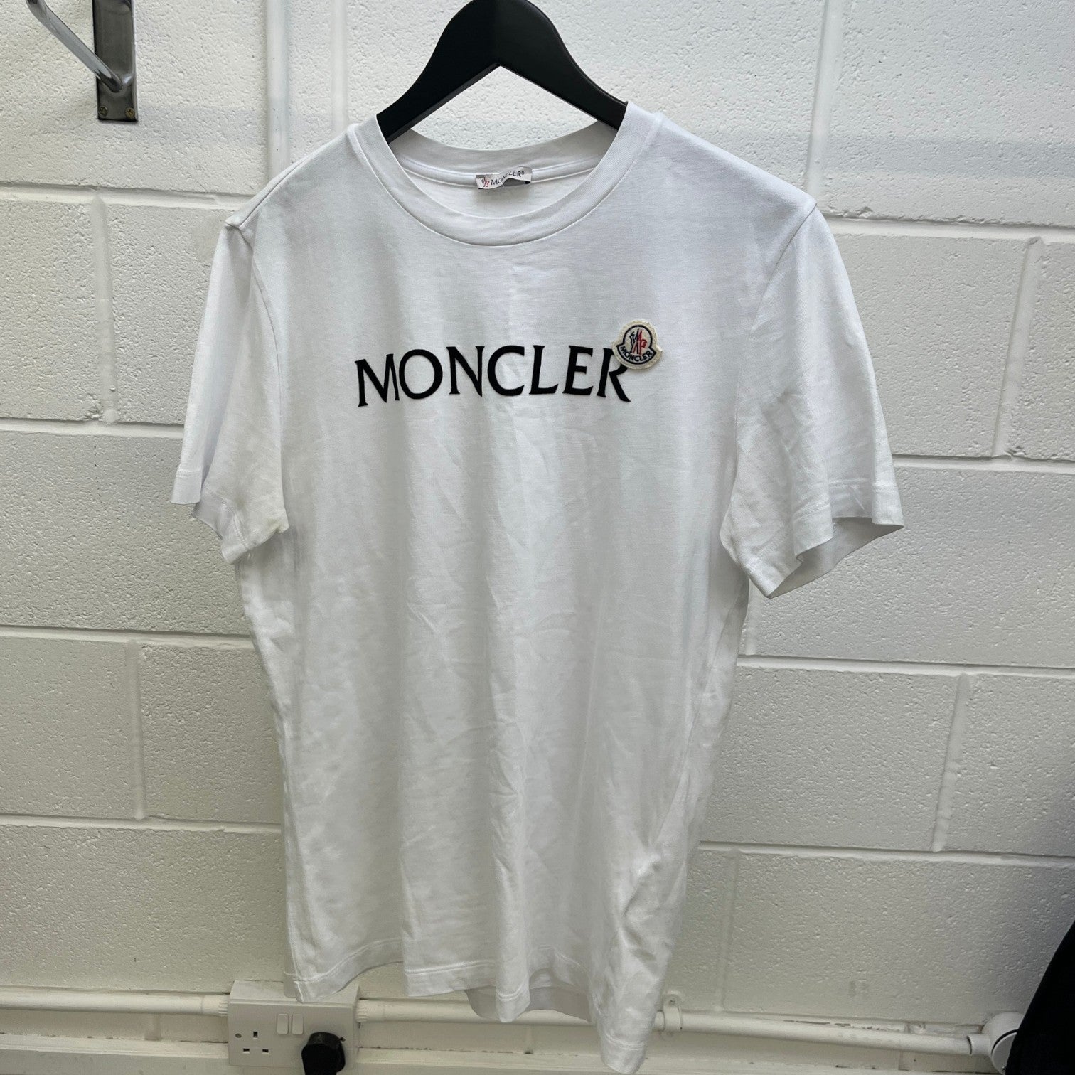 Men's Logo Print T-Shirt White Size S - Photo 8