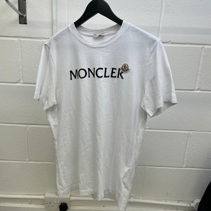 Men's Logo Print T-Shirt White Size S