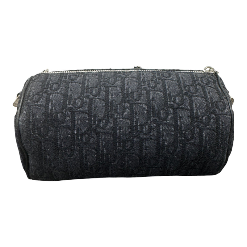 Men's Oblique Jacquard Roller Bag Black
