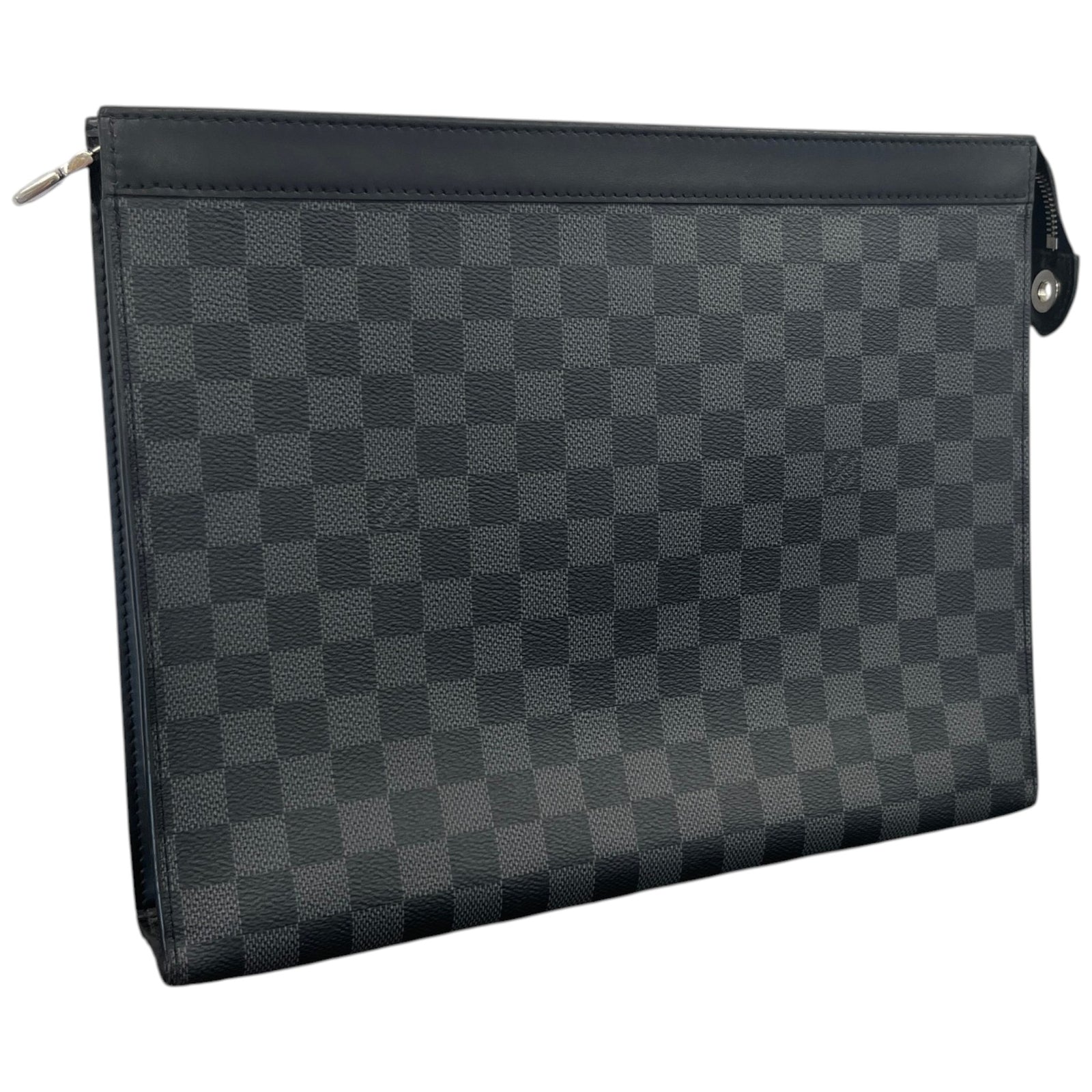 Men's Damier Graphite Pochette Voyage Gm Pouch Black - Photo 3