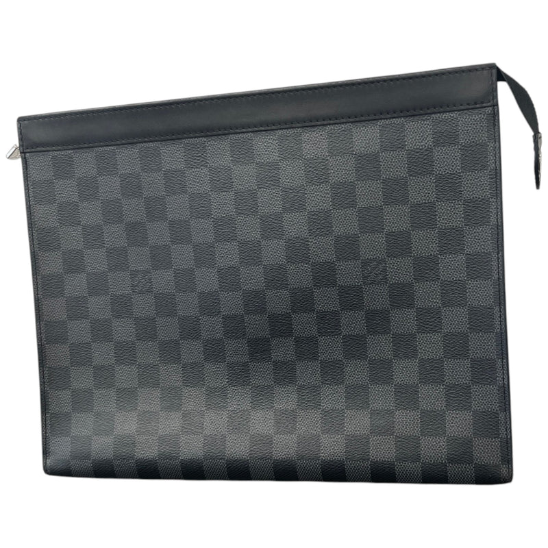 Men's Damier Graphite Pochette Voyage Gm Pouch Black
