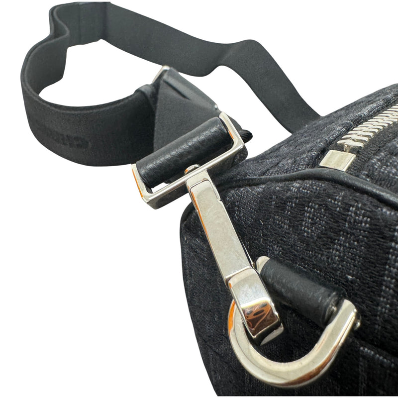 Men's Oblique Jacquard Roller Bag Black