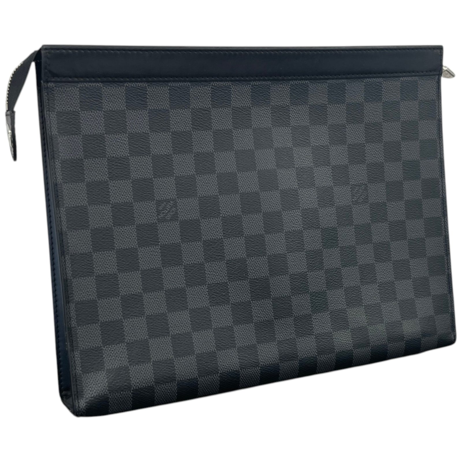 Men's Damier Graphite Pochette Voyage Gm Pouch Black - Photo 7