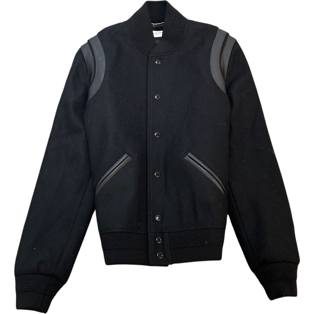 Men's Teddy Bomber Jacket Black Size S - Photo 1