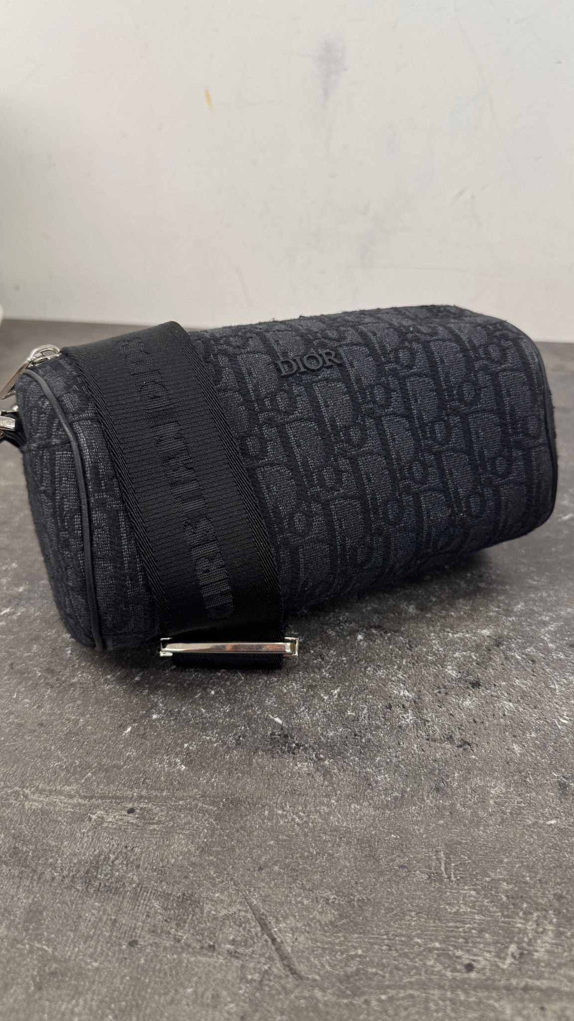 Men's Oblique Jacquard Roller Bag Black - Photo 17