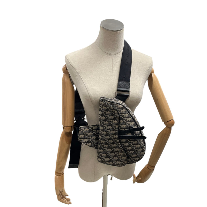 Men's Saddle Oblique Bag Navy