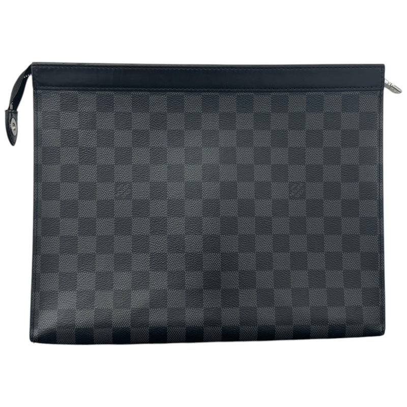 Men's Damier Graphite Pochette Voyage Gm Pouch Black