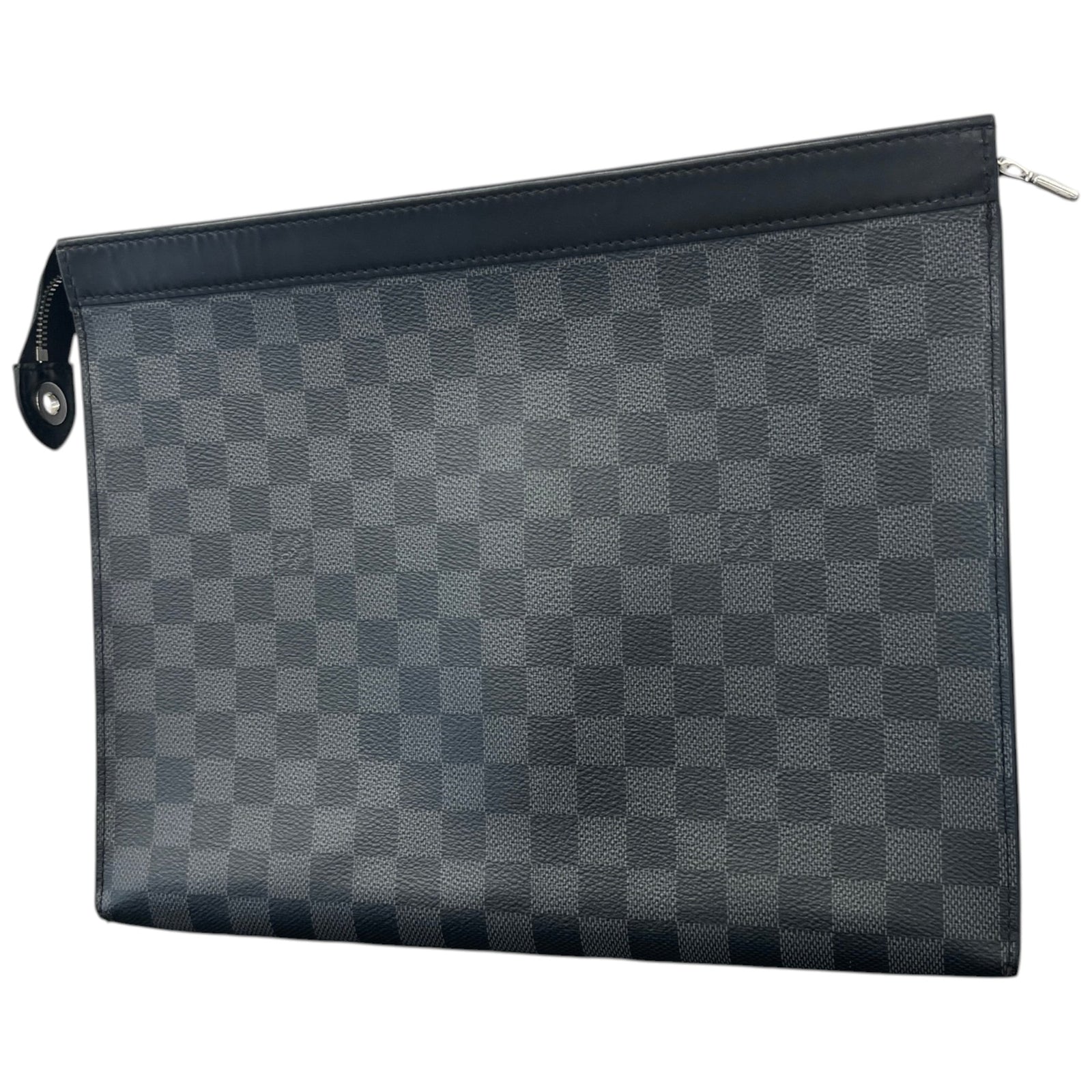 Men's Damier Graphite Pochette Voyage Gm Pouch Black - Photo 8