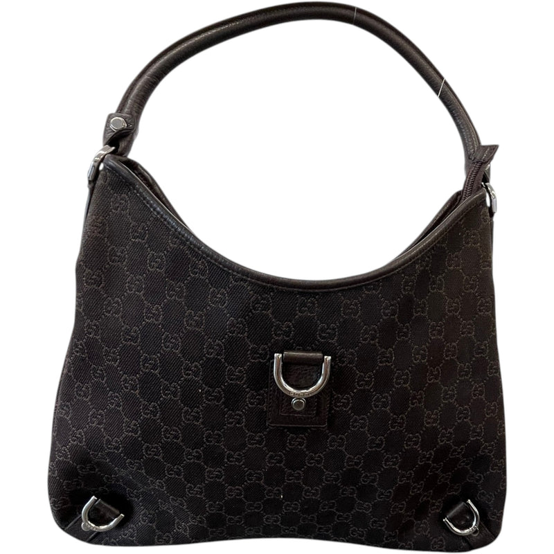 Women's Gg Canvas Abbey D-Ring Hobo Bag Brown