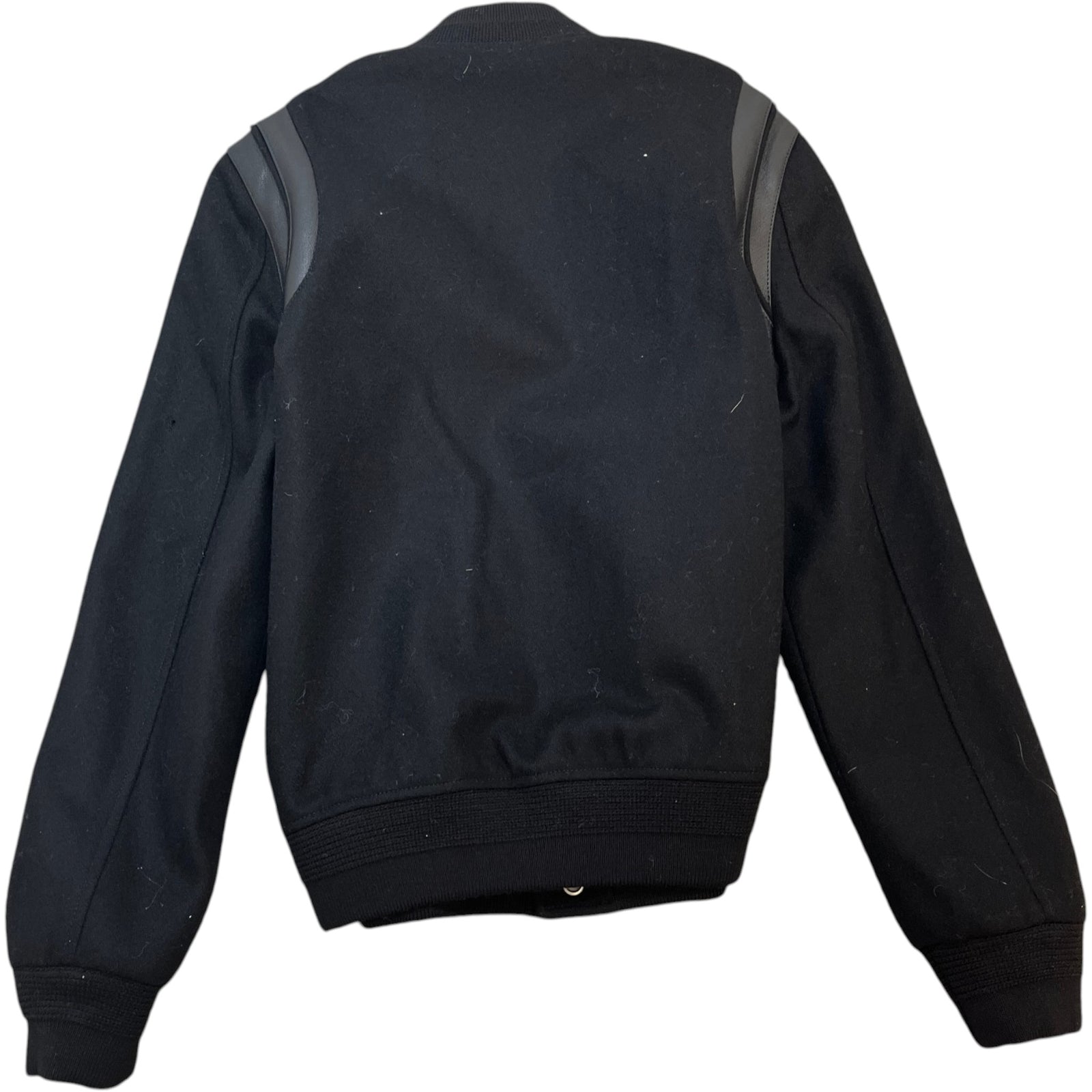 Men's Teddy Bomber Jacket Black Size S - Photo 2