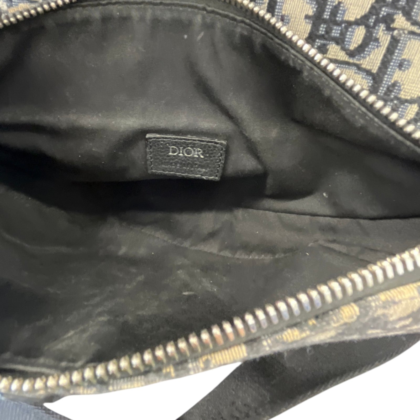Men's Saddle Oblique Bag Navy - Photo 11