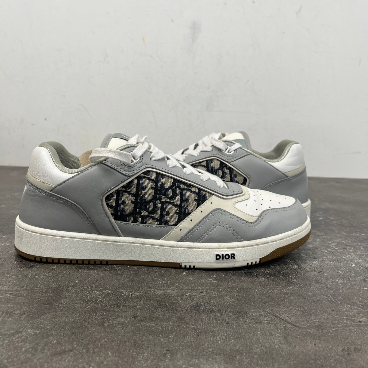 Men's B27 Oblique Jacquard Low Trainers White Size UK 10 / EU 44 - Photo 12