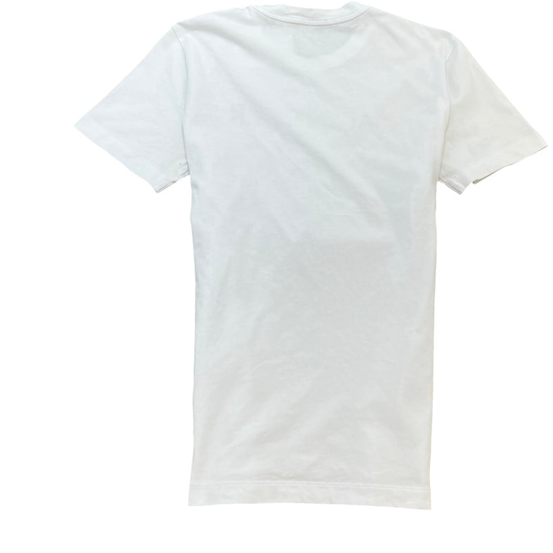 Men's Logo Print T-Shirt White Size S