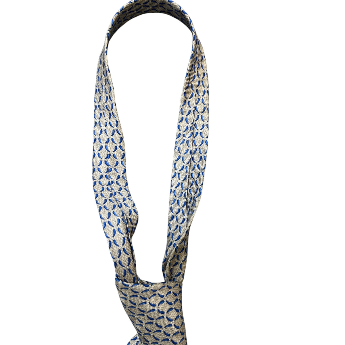 Men's Geometric Logo Tie Beige - Photo 5