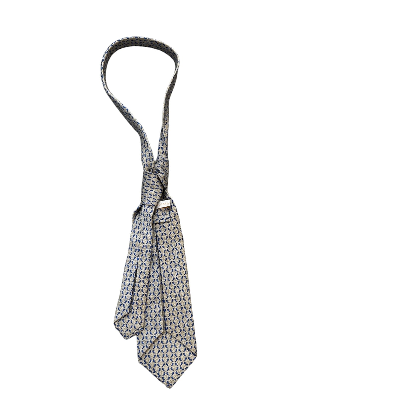 Men's Geometric Logo Tie Beige - Photo 2