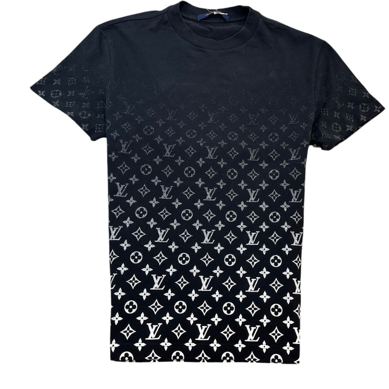 Men's Monogram Gradient T-Shirt Black Size XS