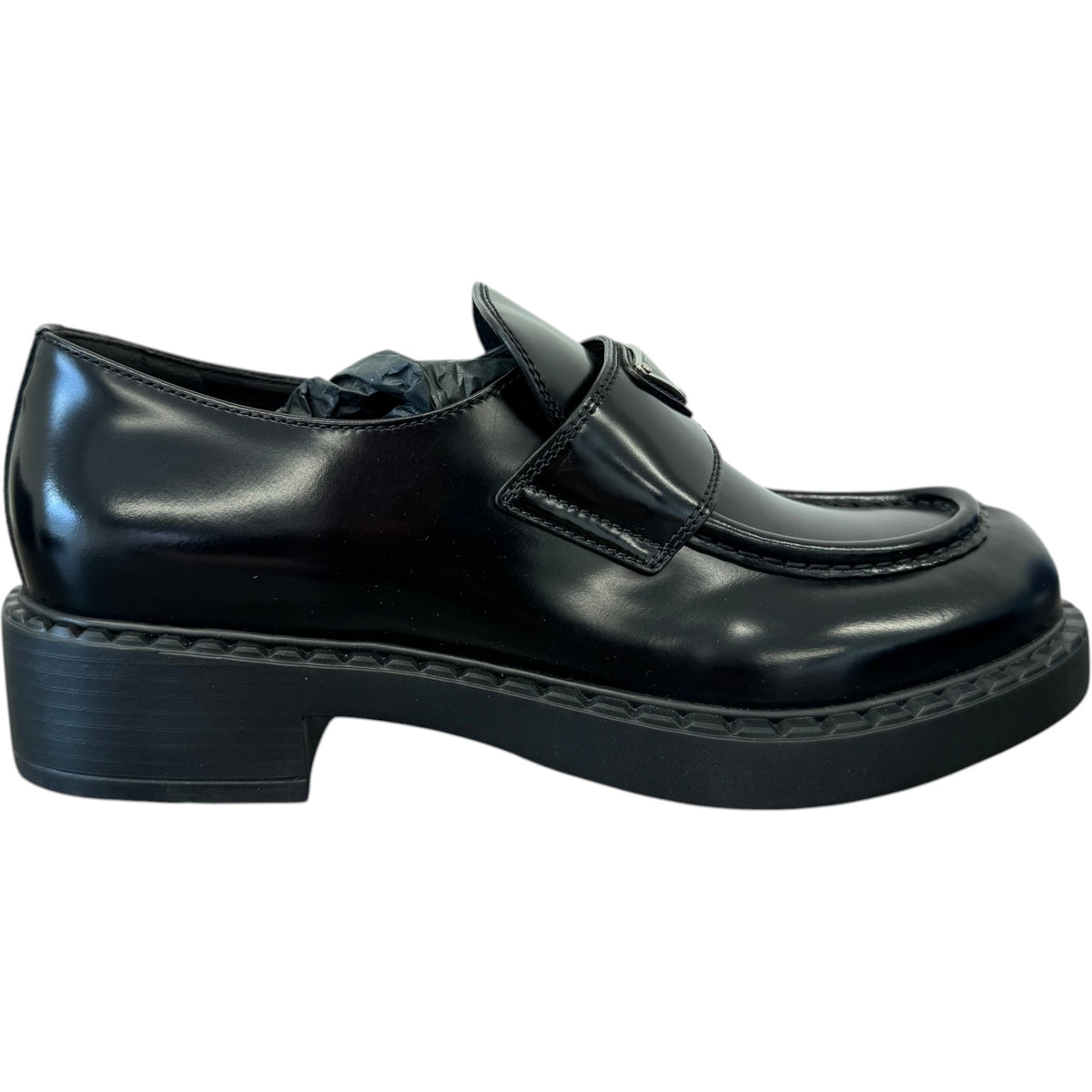 Women's Chocolate Brushed Leather Loafers Black Size UK 6 / EU 39 - Photo 1