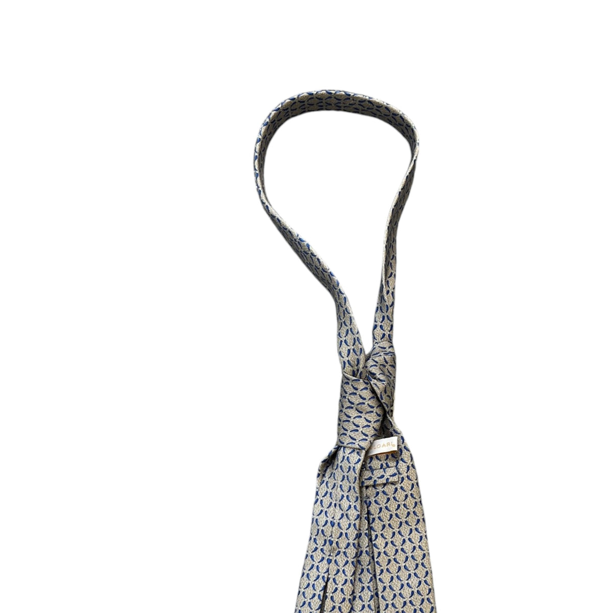 Men's Geometric Logo Tie Beige - Photo 6