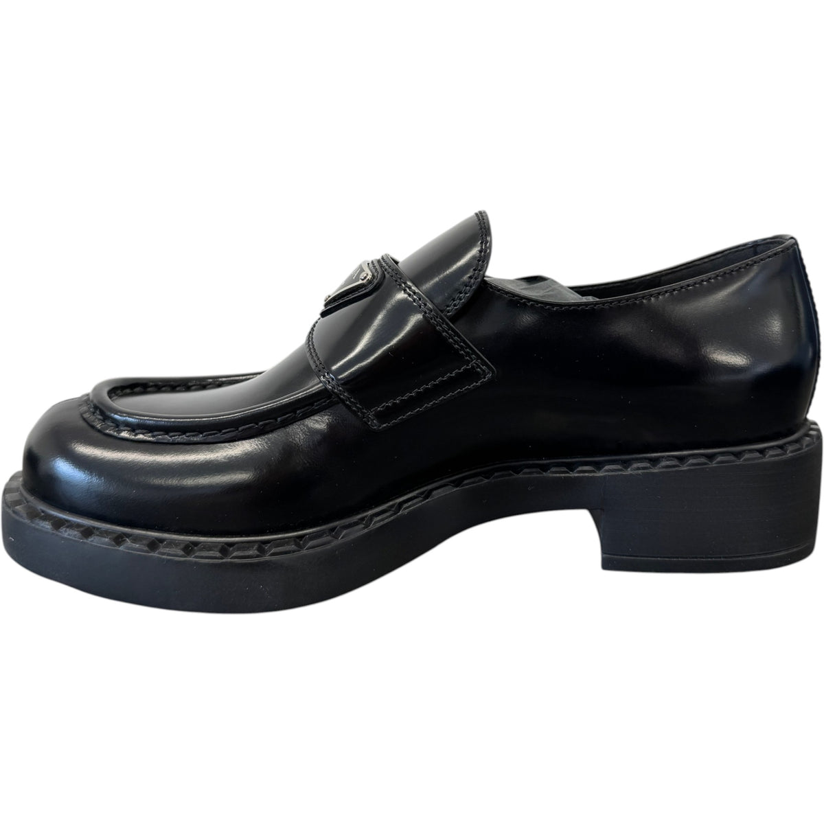Women's Chocolate Brushed Leather Loafers Black Size UK 6 / EU 39 - Photo 2