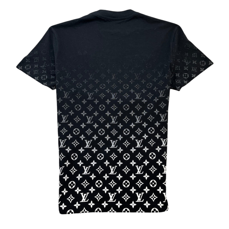 Men's Monogram Gradient T-Shirt Black Size XS