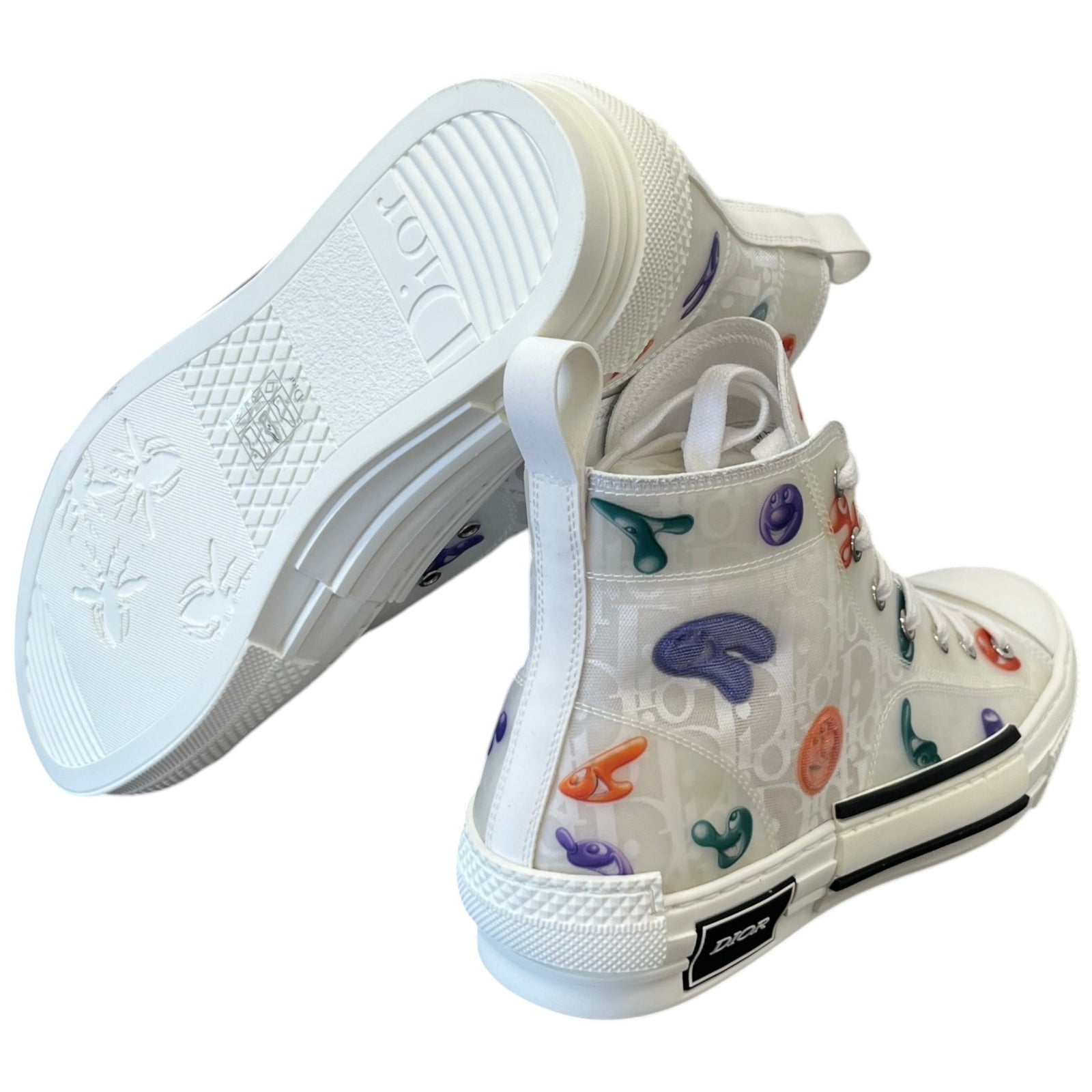 Men's B23 X Kenny Scharf High Trainers White Size EU 40.5 / UK 6.5 - Photo 10