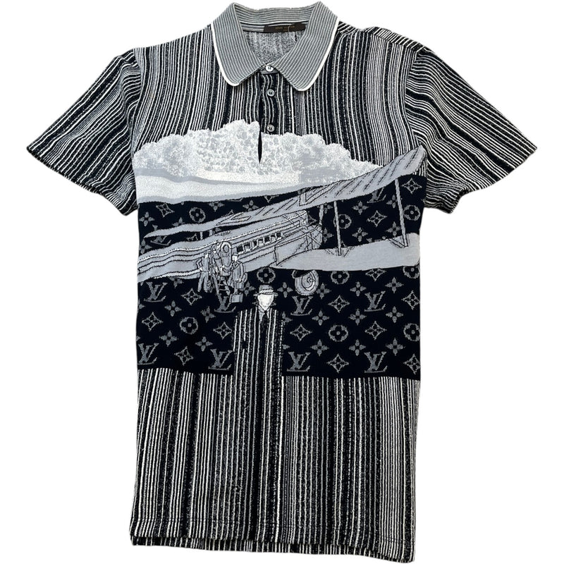 Men's Nouvel Horizon Polo Shirt Grey Size L
