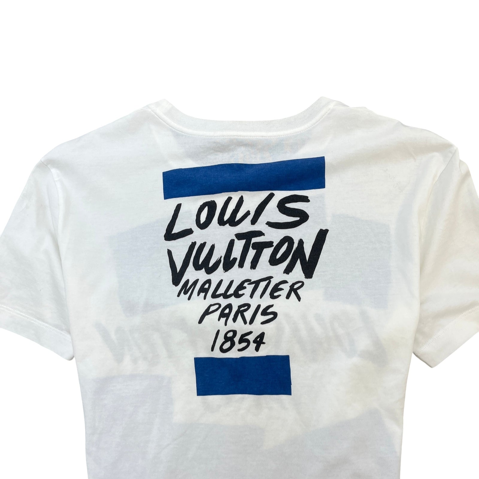 Men's Malletier Paris 1854 Graphic T-Shirt White Size XS - Photo 5