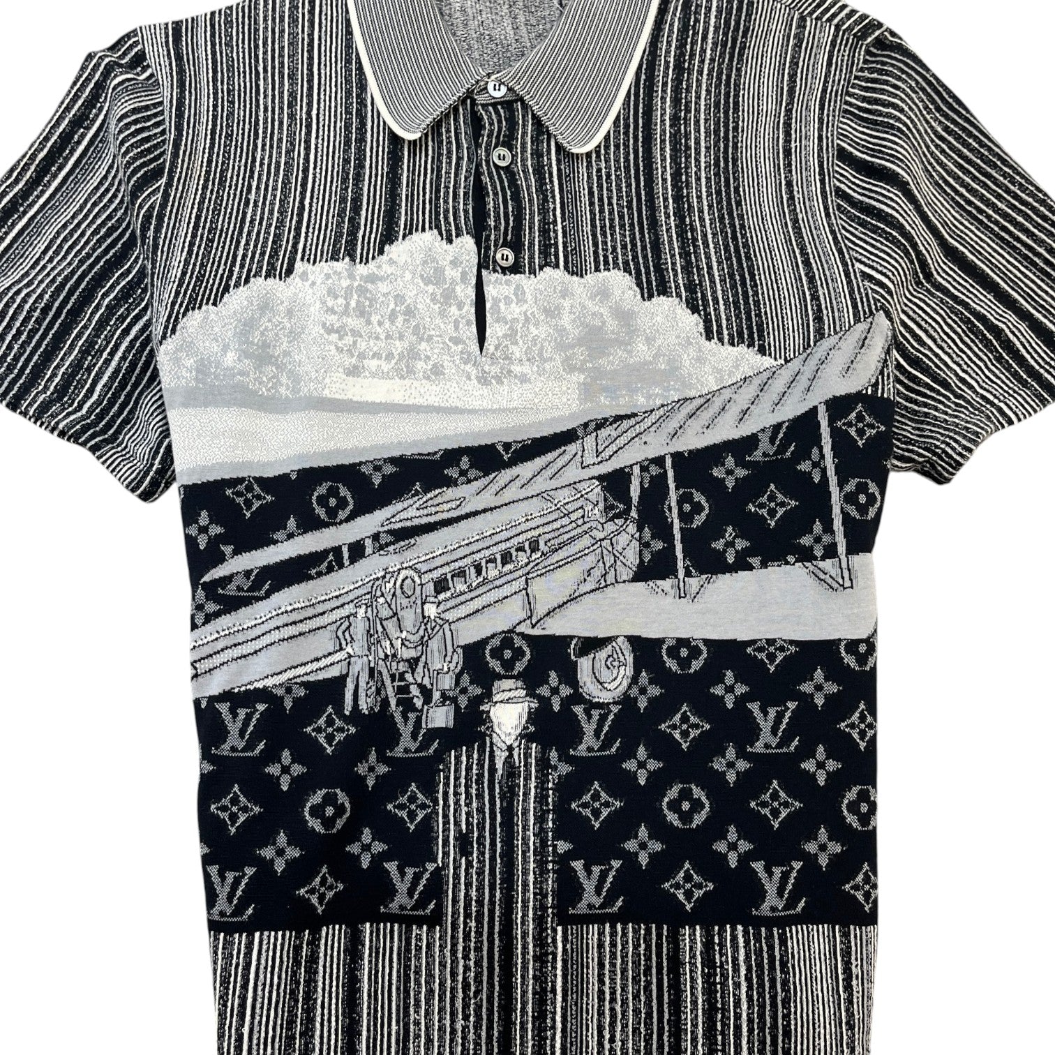Men's Nouvel Horizon Polo Shirt Grey Size L - Photo 5