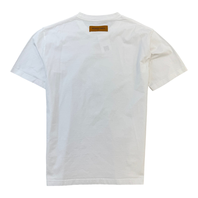 Men's Embossed LV T-Shirt White Size XXL