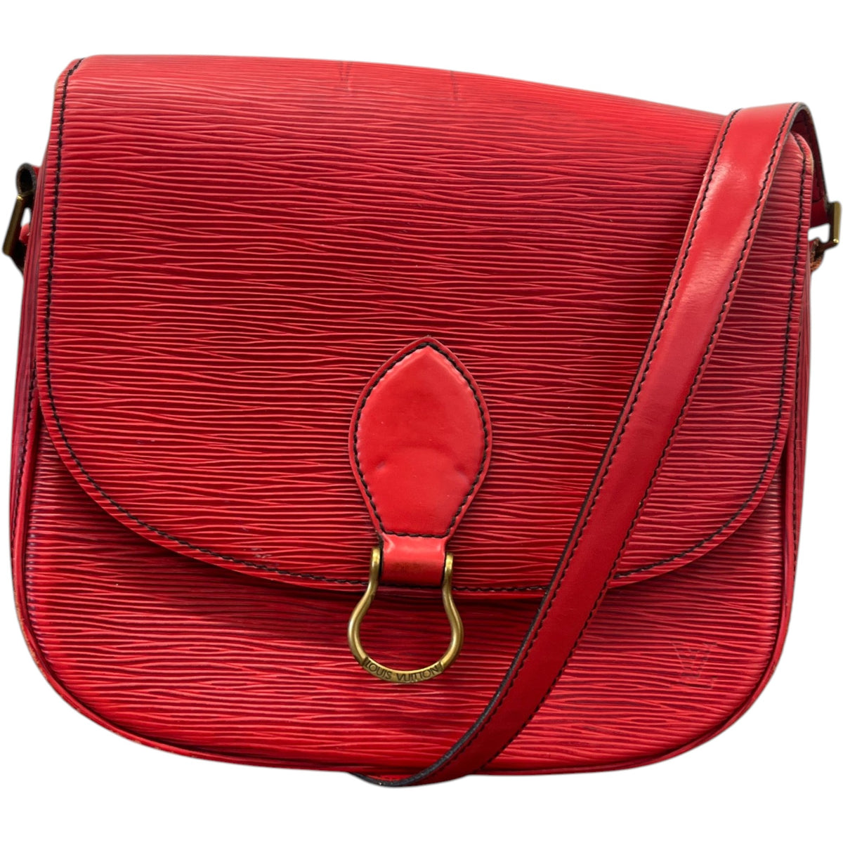 Women's Epi Leather Saint Cloud Crossbody Crossbody Bag Red - Photo 1