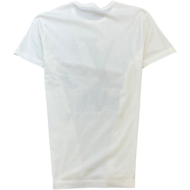 Men's Peace and Love Graphic T-Shirt White Size XS