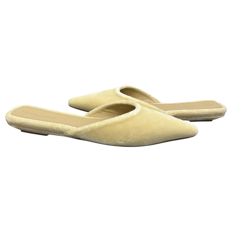 Women's Pointed Toe Shearling Mules Beige Size UK 7 / EU 40