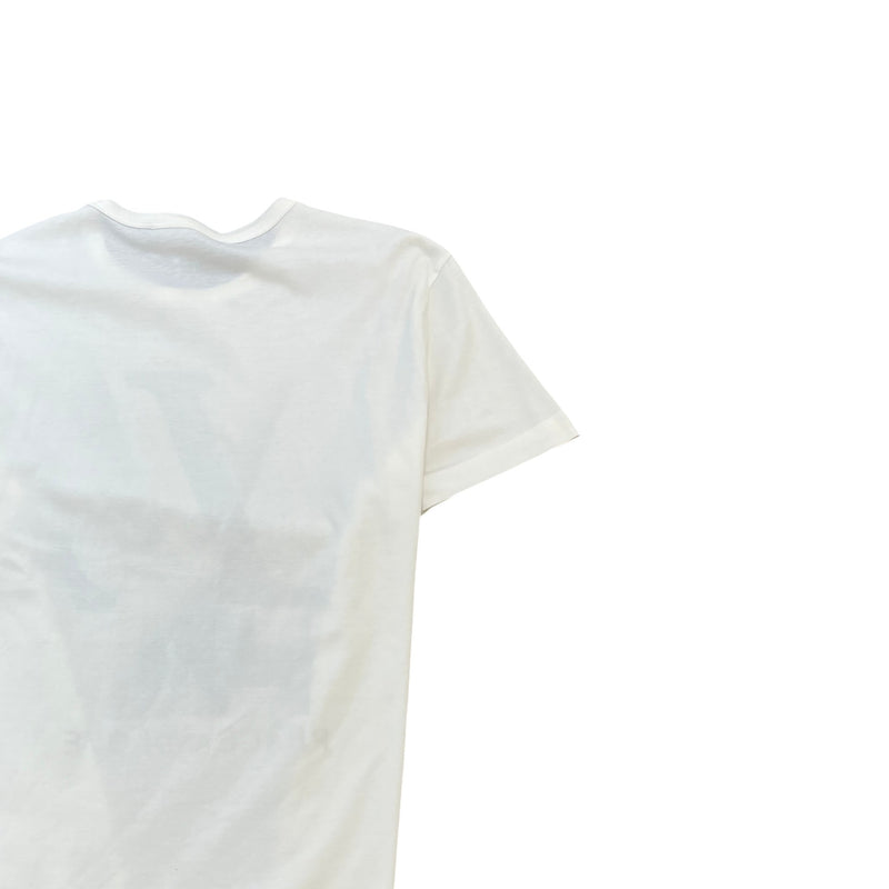 Men's Peace and Love Graphic T-Shirt White Size XS