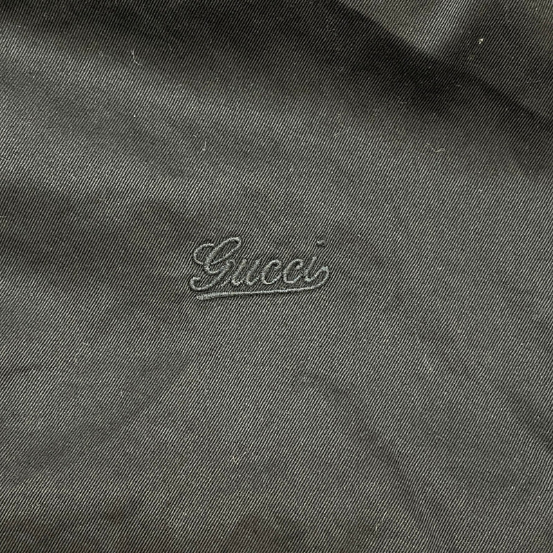 Men's Embroidered Logo Long Sleeve Shirt Black Size L
