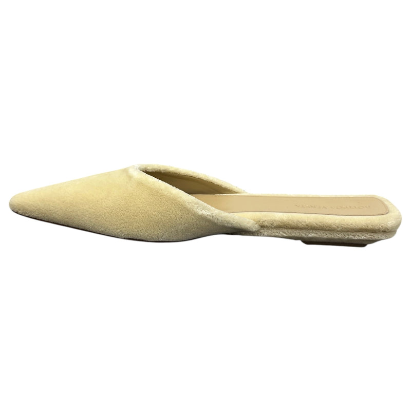 Women's Pointed Toe Shearling Mules Beige Size UK 7 / EU 40